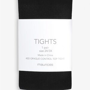 Maurices Black Tights Size 2X/3X only worn once - near perfect condition!